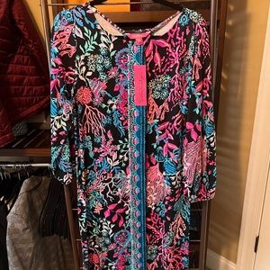 Lilly Pulitzer Shae Knee Length Dress, XS, Onyx
